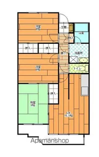 ファミールコミヤマ【205号室】の間取り
