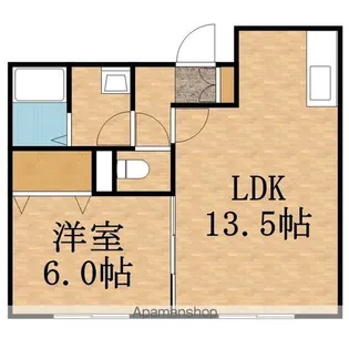 ジュピター白石中央Ⅱ【203号室】の間取り
