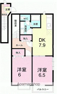プランドールⅠ【2階】の間取り