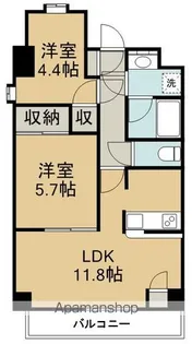 ルミネ薬師堂【2階】の間取り