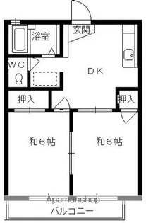 ラナプール西小路【202号室】の間取り