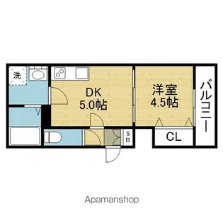 イリスコート今福南【2階】の間取り