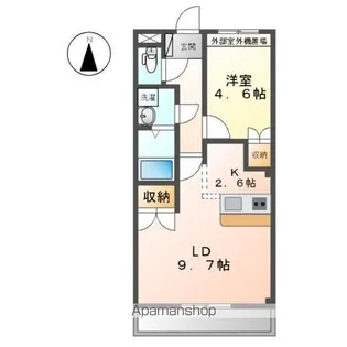 サンライズ朝日【2階】の間取り