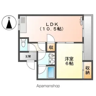 ラフォーレ妹尾【3階】の間取り