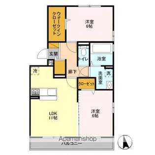 プライムコート【2階】の間取り