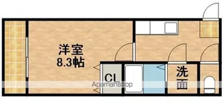 クレフラスト高丘B棟【1階】の間取り