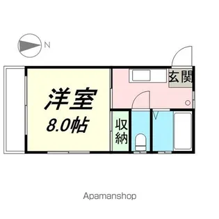 ハイツ小田原【203号室】の間取り