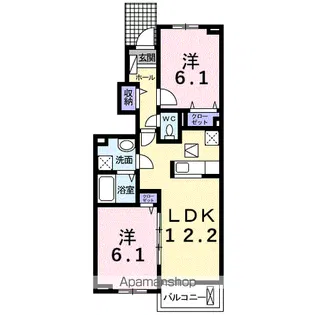 ネオ ブリースⅢ【1階】の間取り