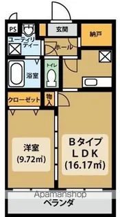 グランツ【201号室】の間取り