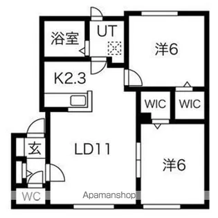 メゾン シェーヌ【2階】の間取り