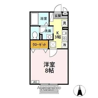 コーポ・シズ【1階】の間取り