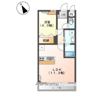Rー77番館【2階】の間取り