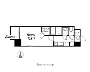 ブランシエスタ泉【1504号室】の間取り