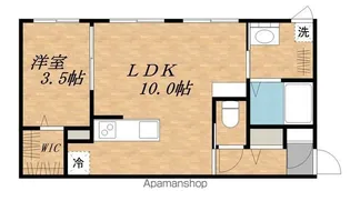 ラルーナ【105号室】の間取り