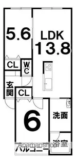 STELLA(ステラ)【105号室】の間取り