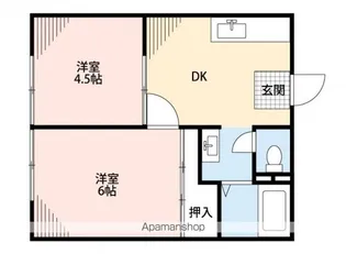 トミーハイツ【202号室号室】の間取り