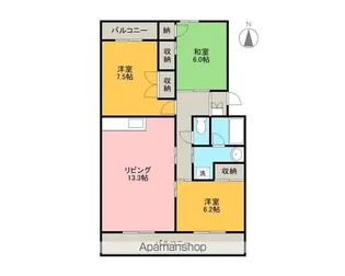グランディール【1階】の間取り
