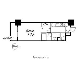 パークアクシス名古屋山王【15階】の間取り