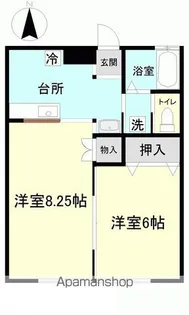 フォレストパーク大津【102号室】の間取り