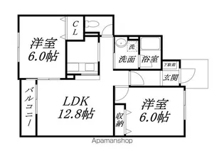エルム プラシードAー8号館【1階】の間取り