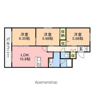 プレアデス【2階】の間取り