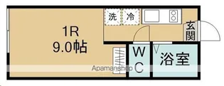 ピースフル木町【103号室】の間取り
