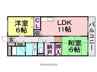 ストロベリーフィールズ【3階】の間取り
