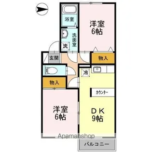 ヴィレッジ原【2階】の間取り