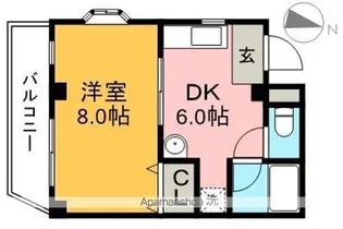 ソワール西秦Ⅰ【3階】の間取り