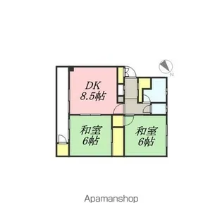 リバティア奥沢【404号室】の間取り