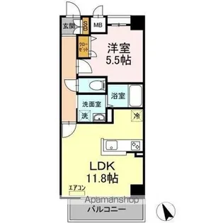ベルファミーユ高根台Ⅱ【4階】の間取り