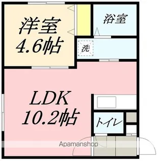 ヴィラージュ富岡【1階】の間取り