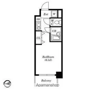ミスターワシントンビル【6階】の間取り