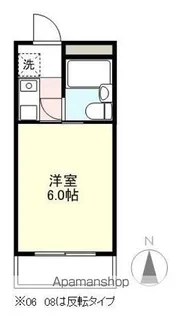 アディム春日【206号室】の間取り