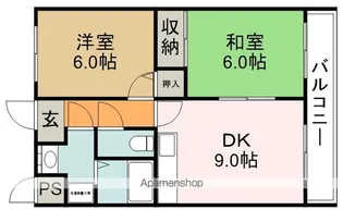 コーポサラーム【1階】の間取り