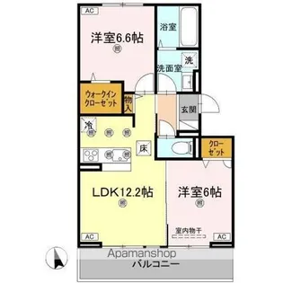 メテオラ【1階】の間取り