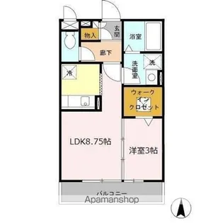 ベルレージュ【1階】の間取り