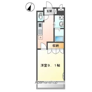 サンタクララ【1階】の間取り
