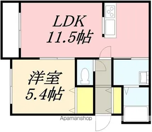 パーク五稜郭館【301号室】の間取り