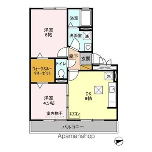 グランパルク【1階】の間取り