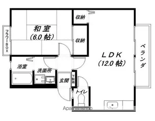 COLORS大津京【101号室】の間取り