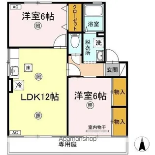 エトワール【1階】の間取り