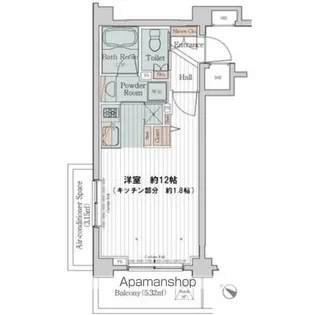 カスタリア三宿【2階】の間取り