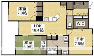 アルファステイツ幸町Ⅱ【6階】の間取り