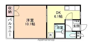 ゼフィール中村Ⅱ【206号室】の間取り