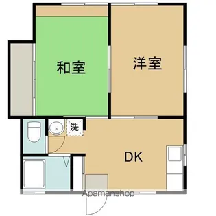 カーサ仙北【201号室】の間取り