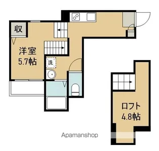 RIZEST連坊3【1階】の間取り
