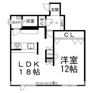 仲屋レンター【22号室】の間取り