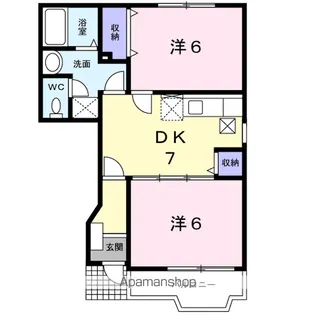 セレーノB【1階】の間取り
