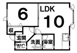 グレースハイム【102号室】の間取り